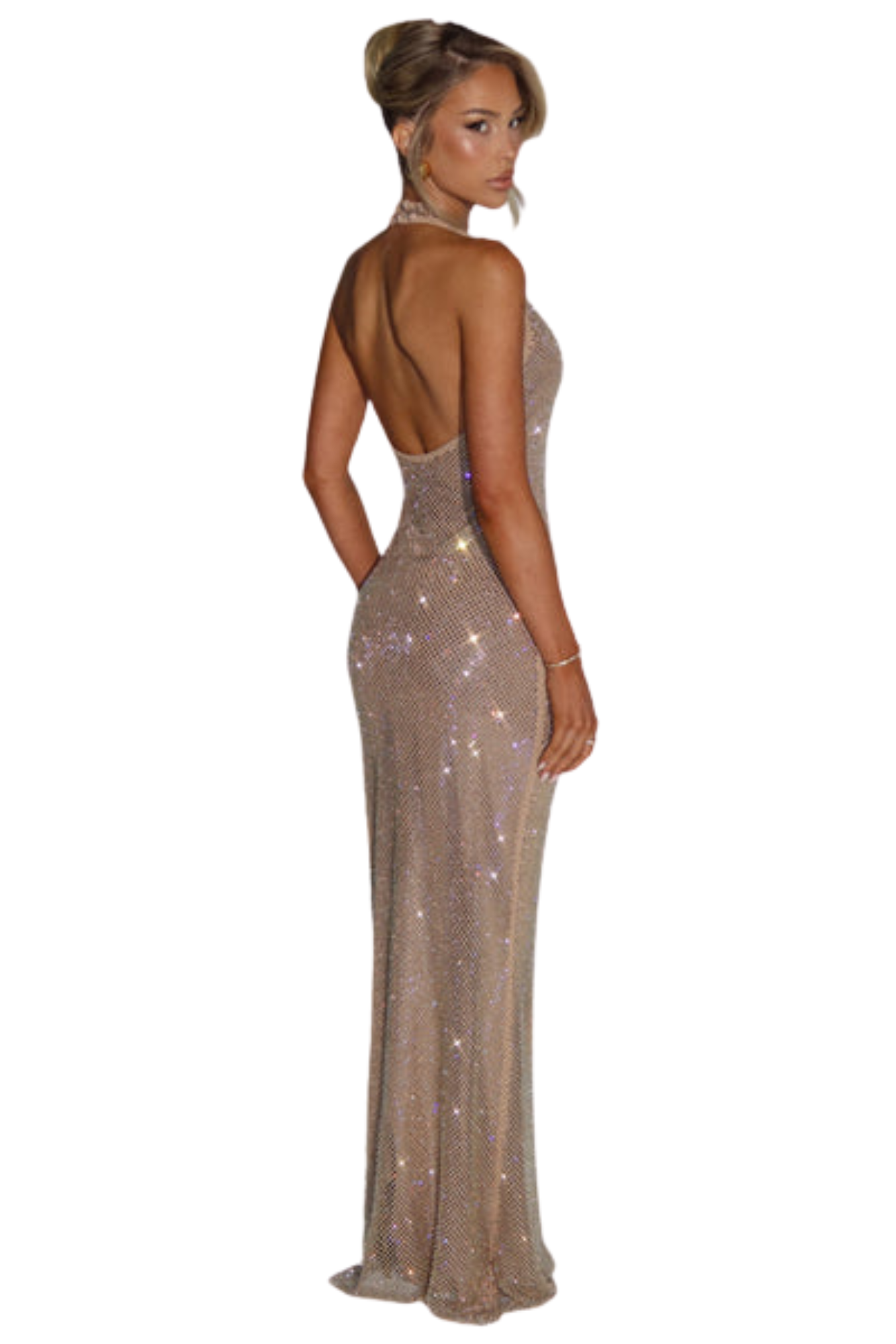 Vestido Longo Aurelia Dourado