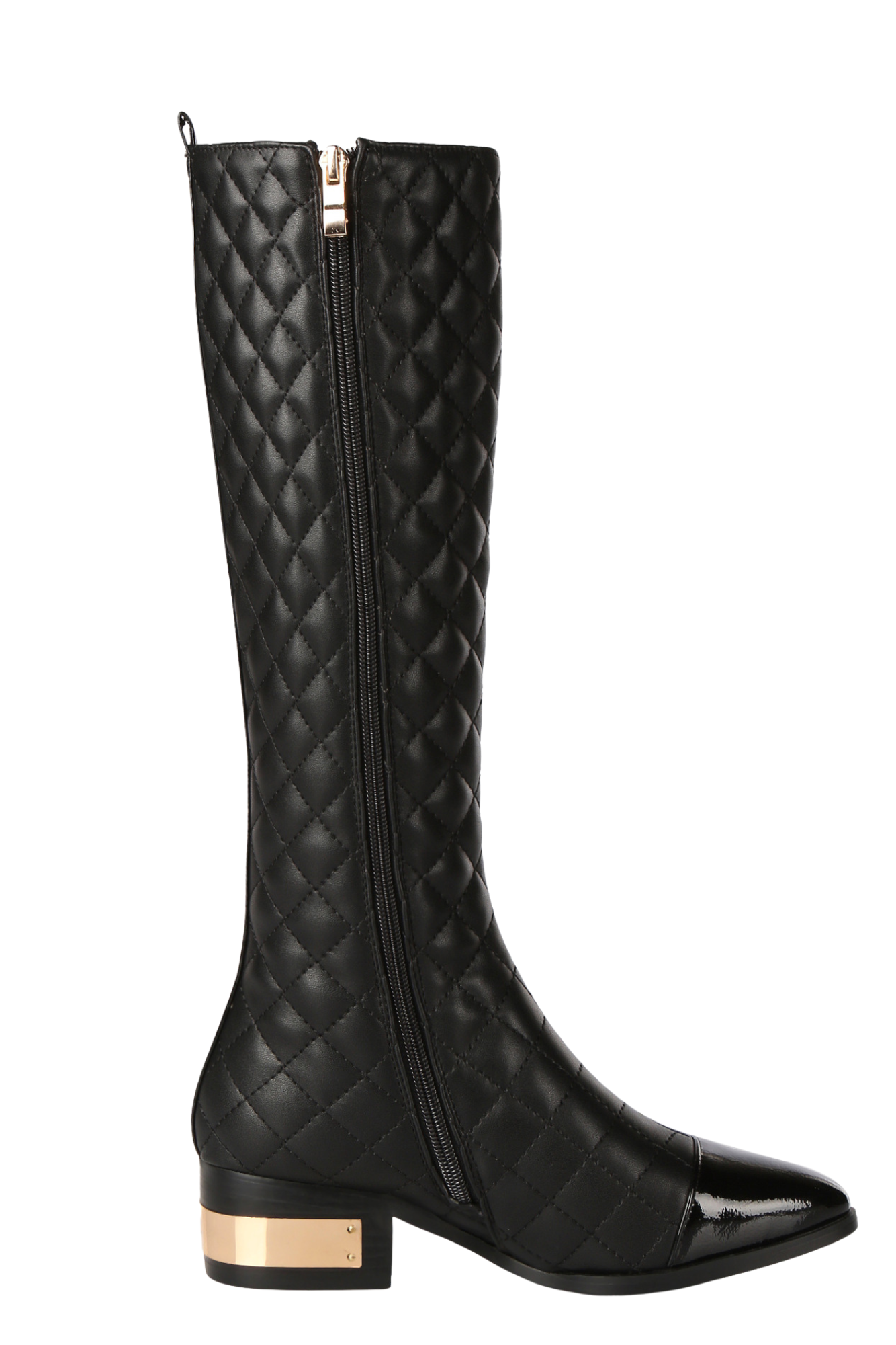 Bota de Couro Cano Alto - Preta