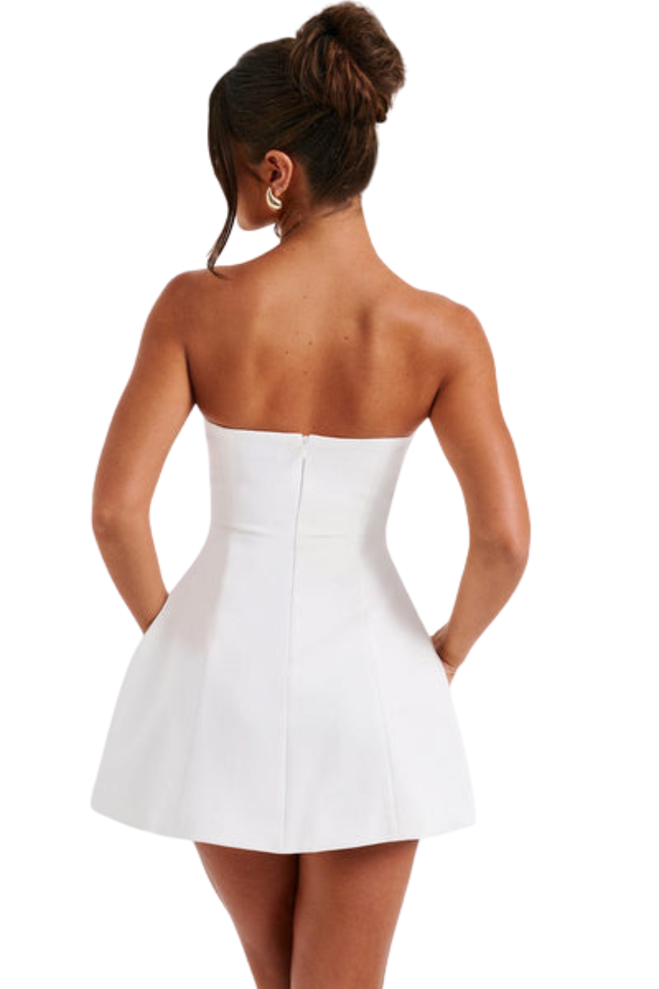 Vestido Curto Asha em Marfim