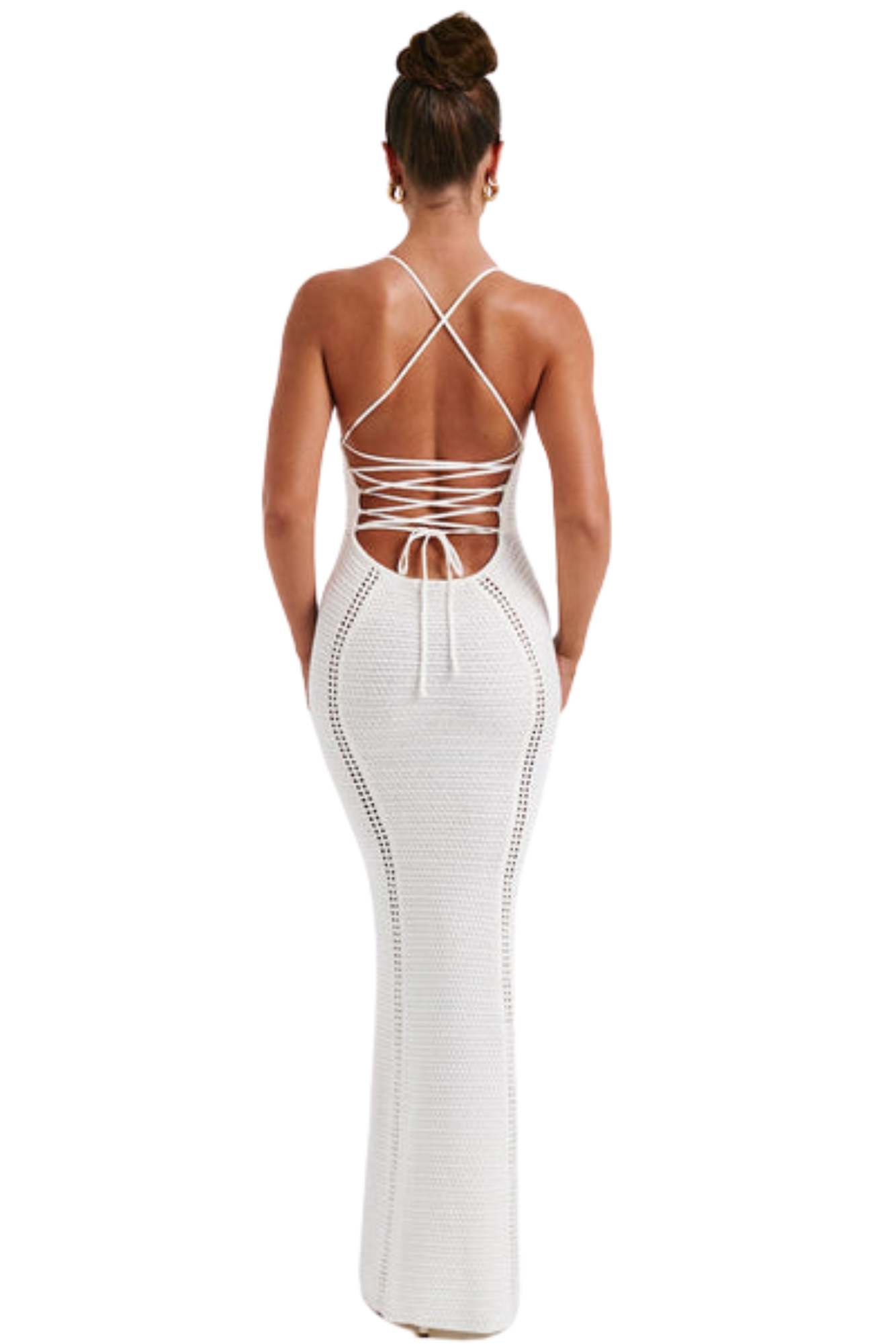 Vestido Longo Crochê - Branco
