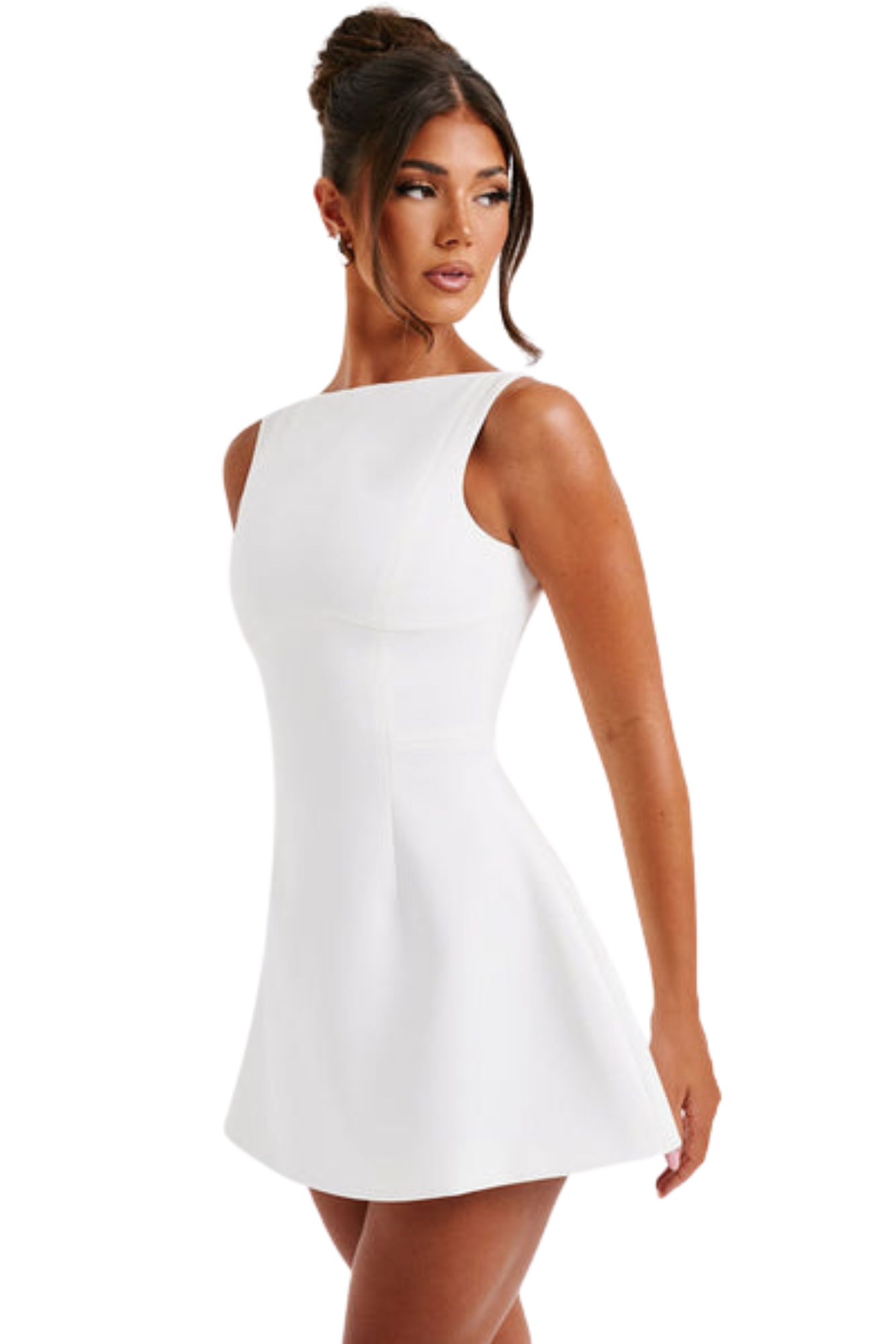 Vestido Curto Eloise em Marfim