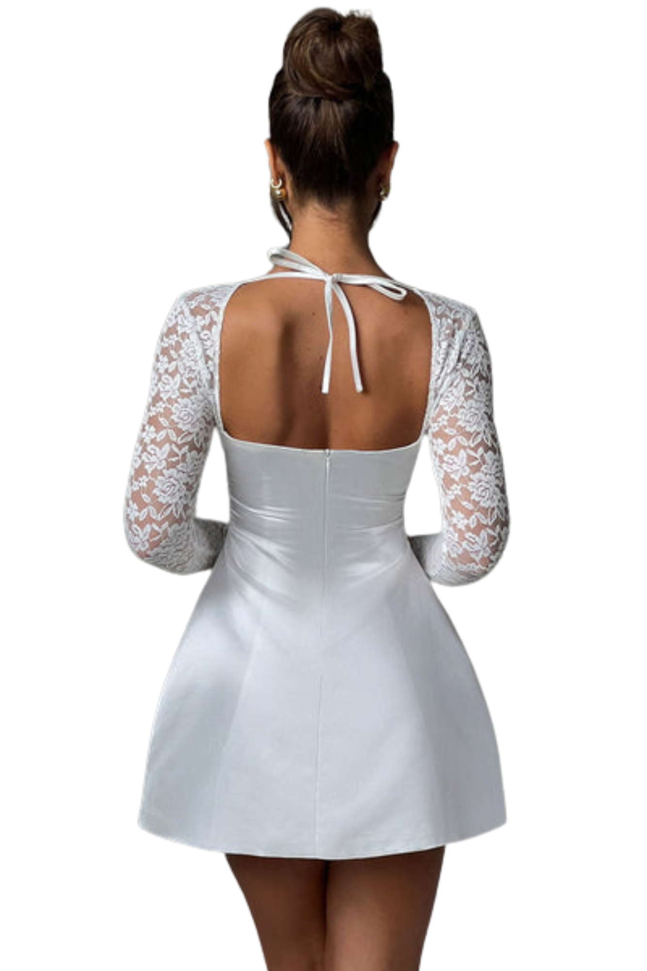 Vestido Curto Sadie Mini em Marfim