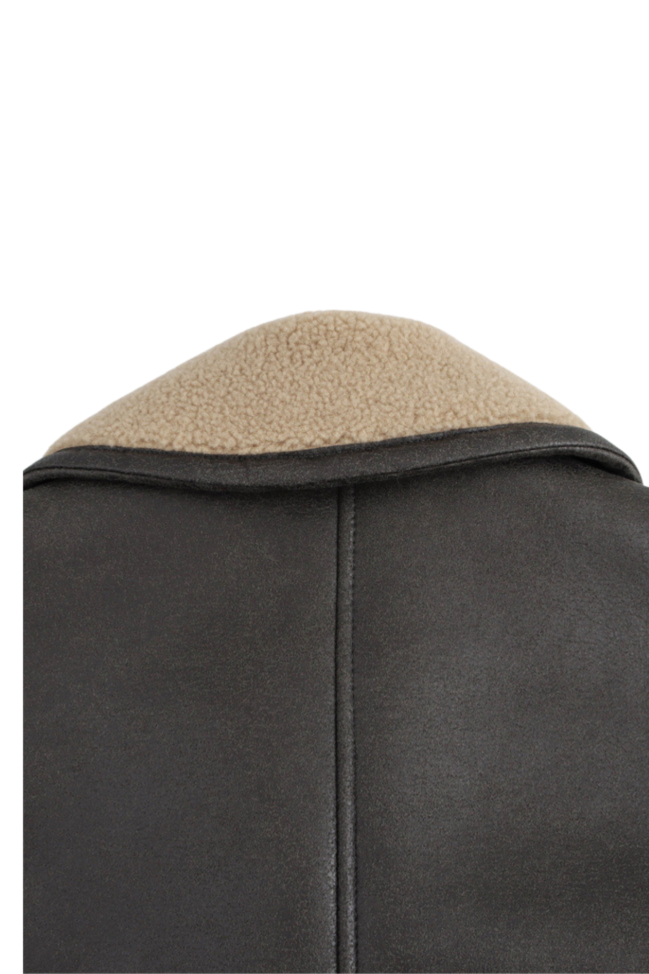 Casaco Oversized de Pele Sintética