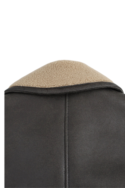 Casaco Oversized de Pele Sintética