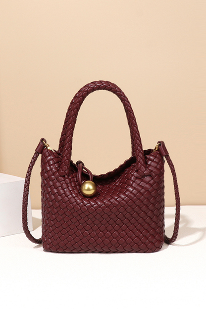 Bolsa Trançada - Vinho