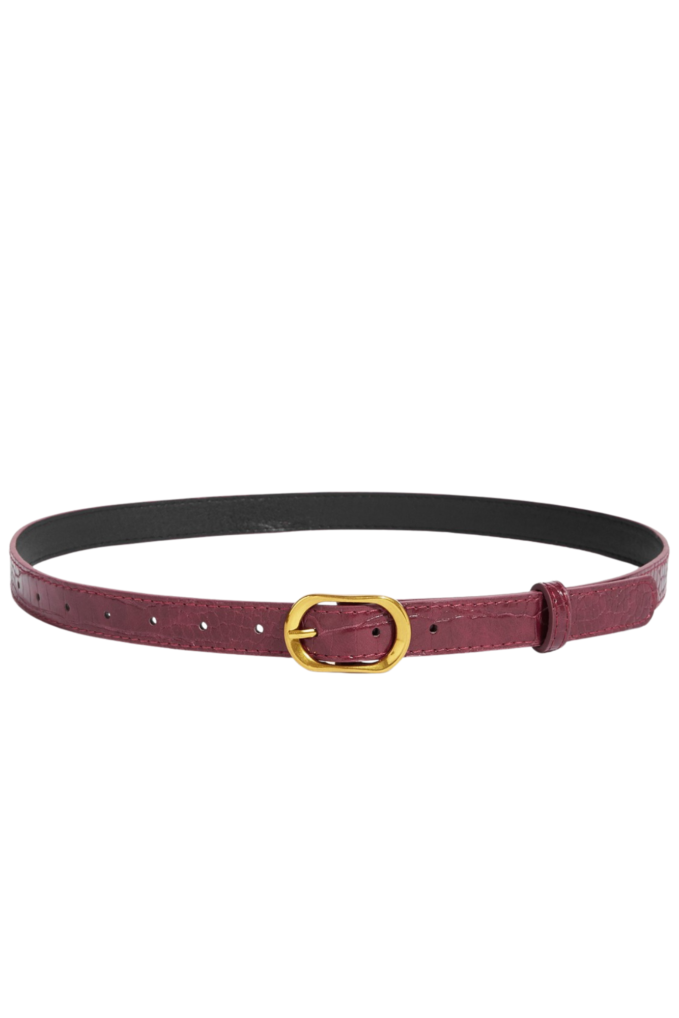 Cinto Ava - Couro Borgonha