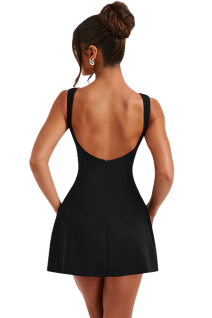 Vestido Mini Eloise em Marfim