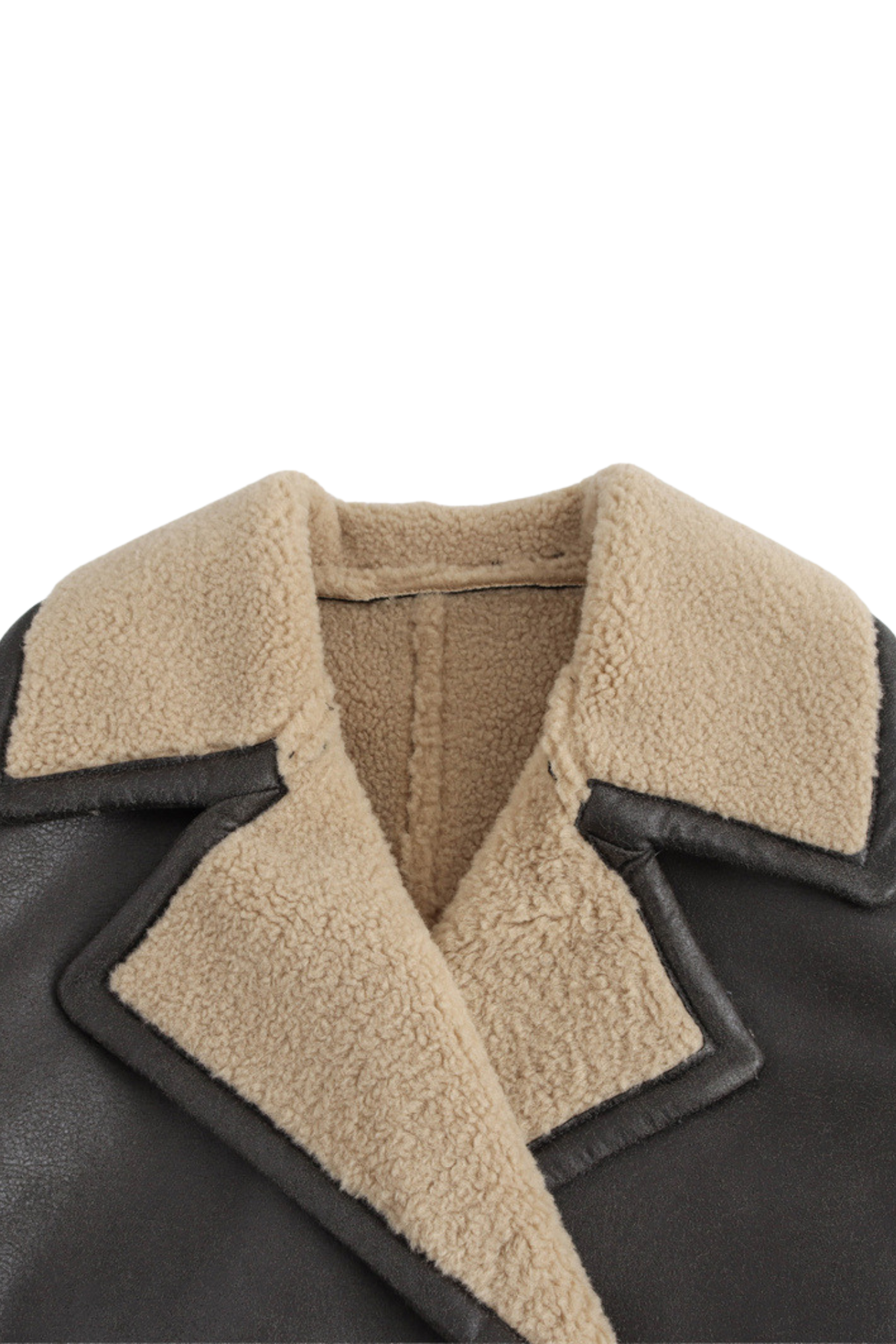 Casaco Oversized de Pele Sintética