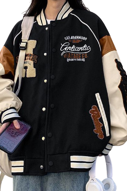 Jaqueta Baseball Letter Classic.