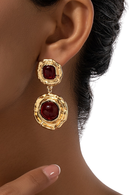 Brinco Ouro - Rubi
