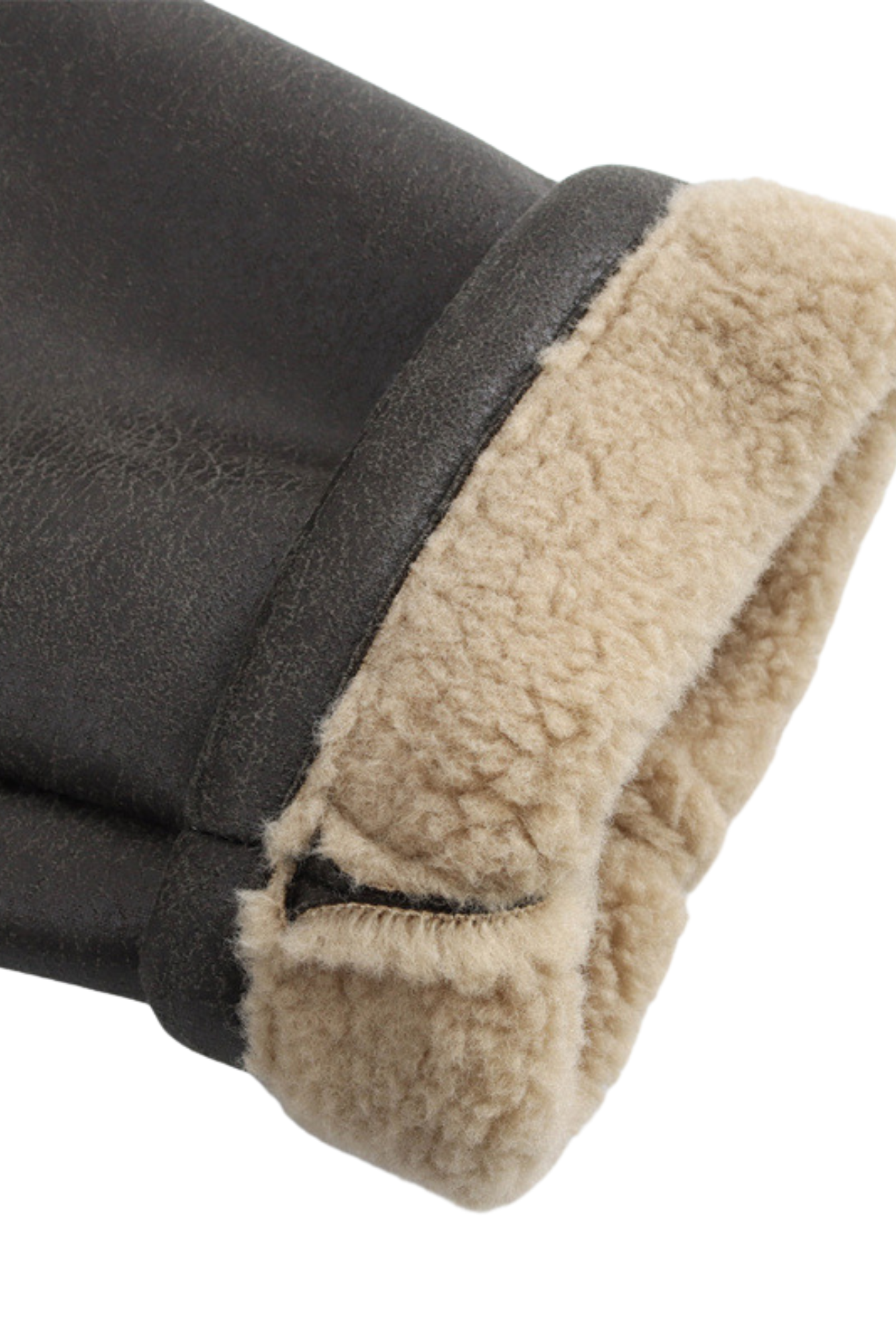 Casaco Oversized de Pele Sintética