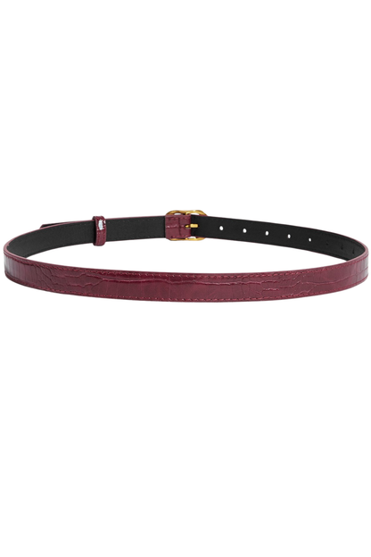 Cinto Ava - Couro Borgonha