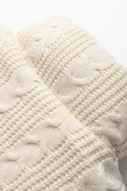 Jaqueta de Tricô em Bege