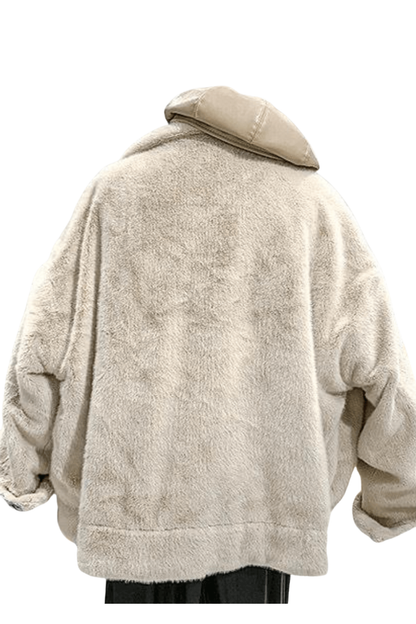 Jaqueta Jeans Dupla Face de Pelúcia